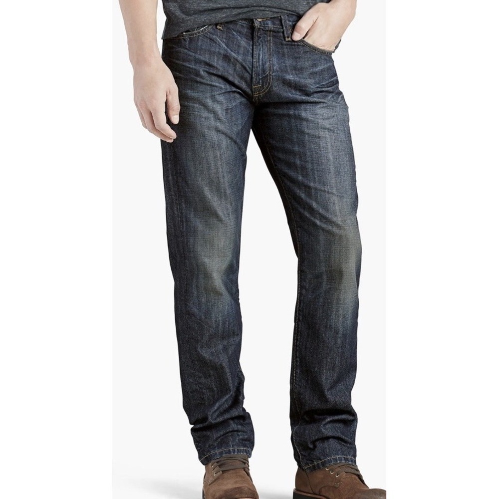 New $99 Lucky Brand Jeans Mens 221 Original Straight Cotton Pacific Beach 42x34